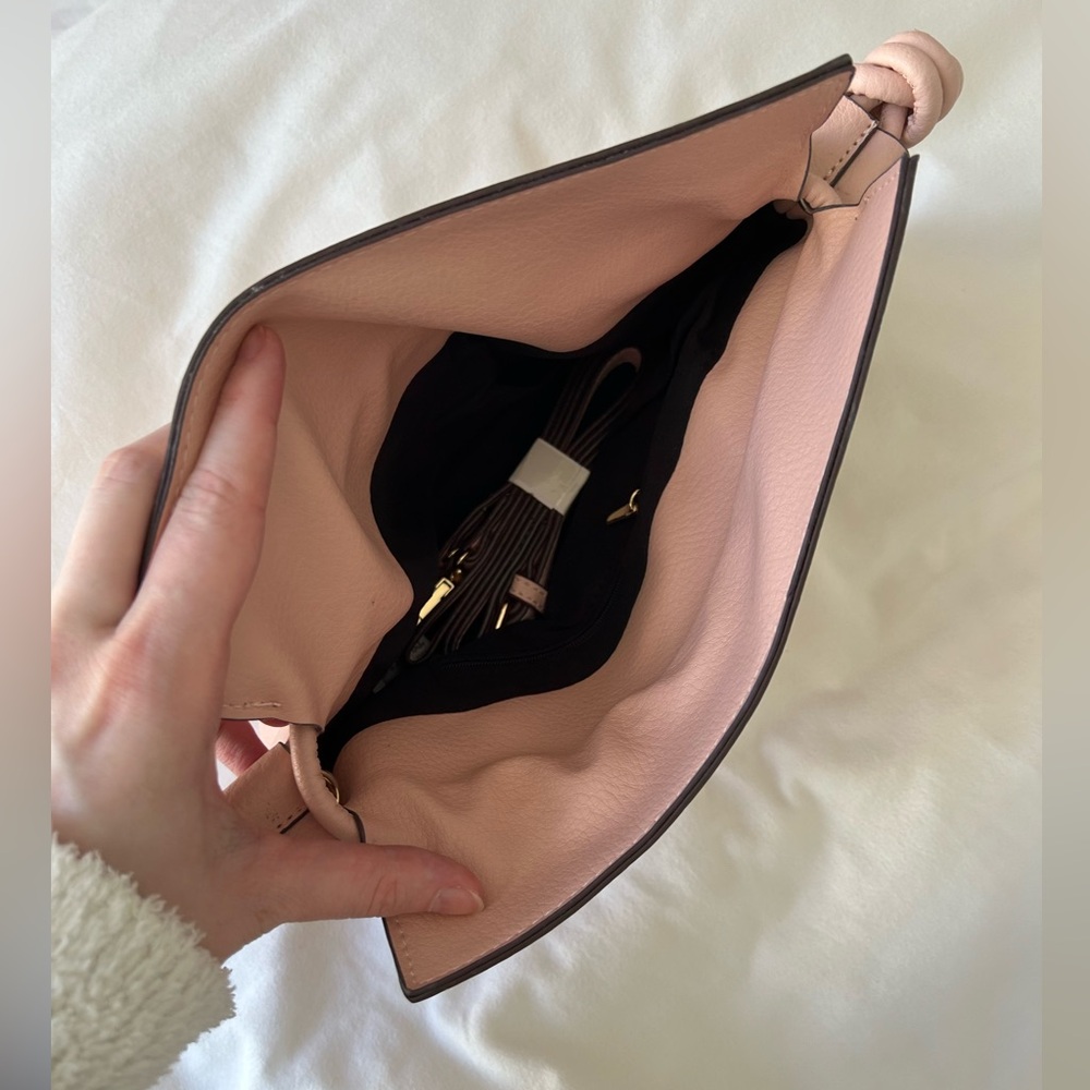 Pink Mini Bag with Inspired Ruched Design - Picture 4 of 4